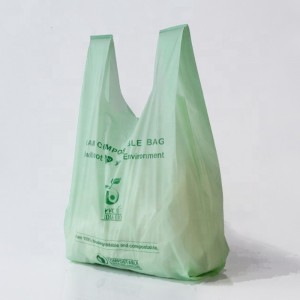 Sacche biodegradabili composte da shopping T-shirt